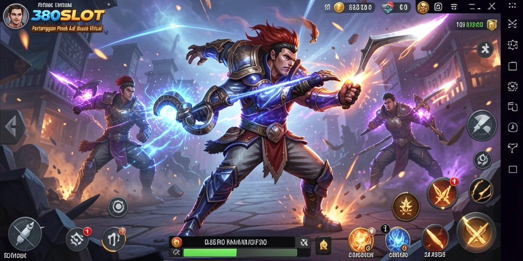 Tangkapan layar menampilkan aksi pertarungan seru di 380SLOT.