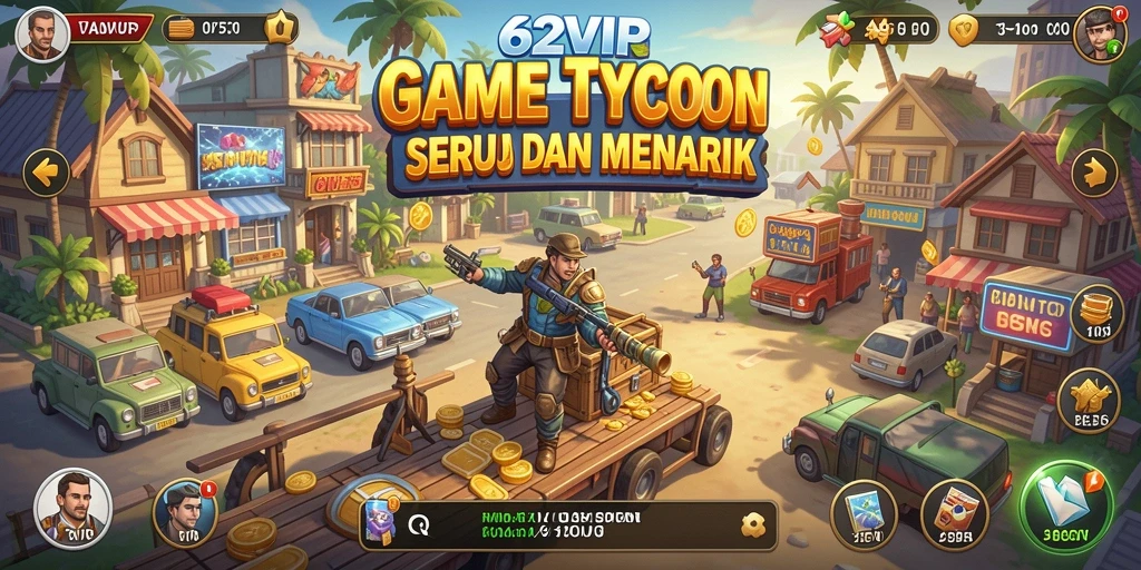Tampilan menarik dari gameplay Tycoon di 62VIP.