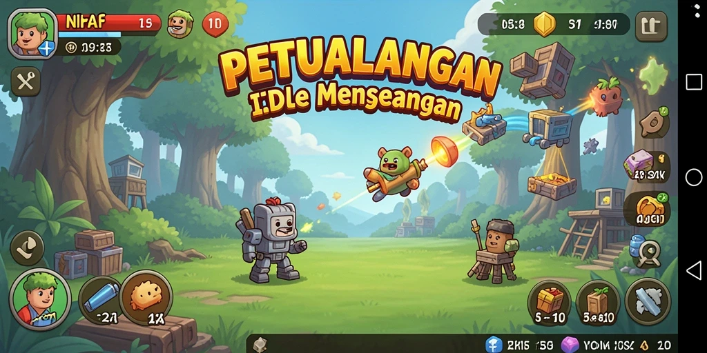 Tampilan gameplay yang seru dan menarik di AFAF.