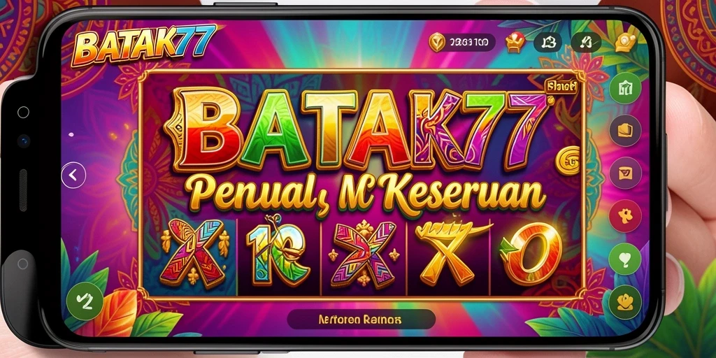 Tampilan menarik dari gameplay Slot BATIK77 yang penuh warna.