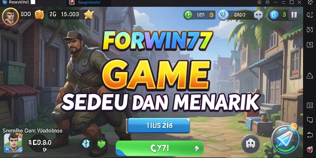 Tampilan gameplay Idle FORWIN77 yang menyenangkan dan interaktif.