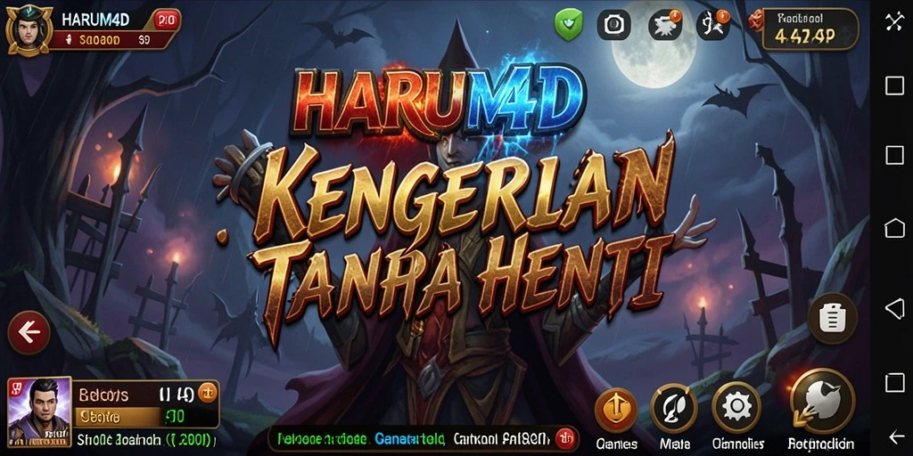 Screenshot dari gameplay seram di HARUM4D.