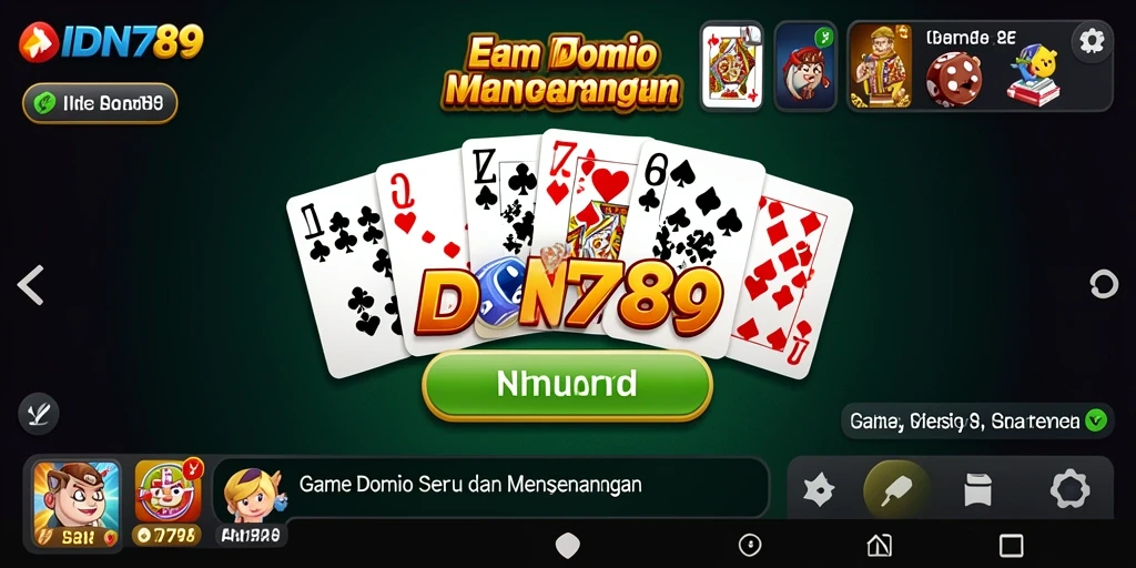 Tampilan gameplay seru dalam permainan Domino IDN789.