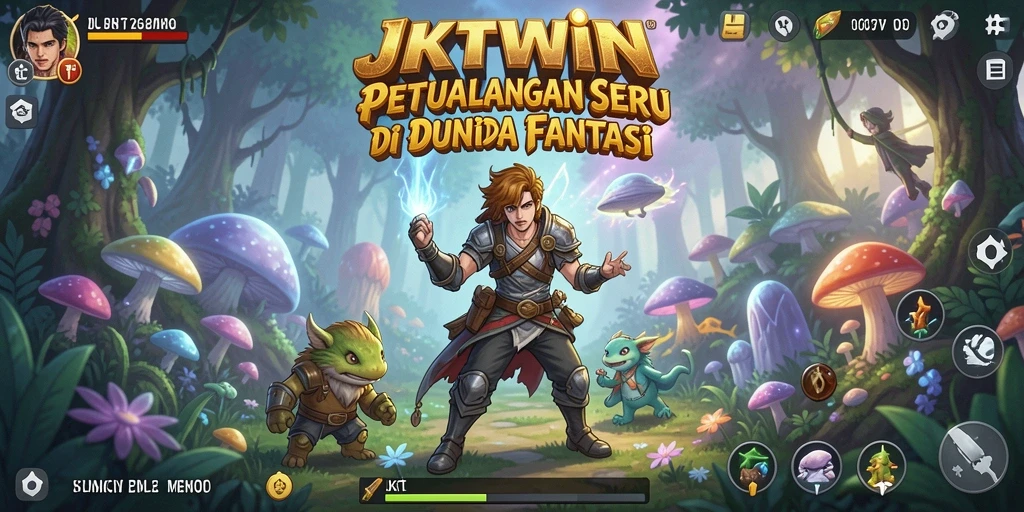Tangkapan layar menampilkan aksi menegangkan dalam petualangan JKTWIN.