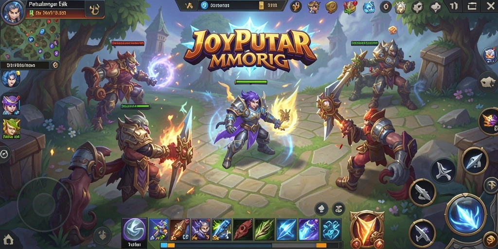 Tampilan gameplay mengesankan dari JOYPUTAR dalam dunia MMORPG.
