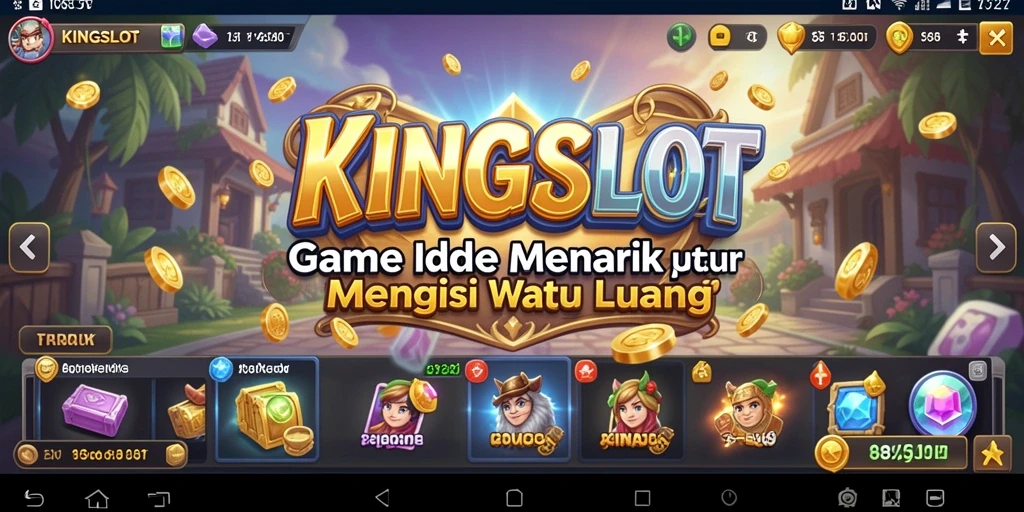 Tampilan gameplay menarik dari KINGSLOT yang penuh warna.