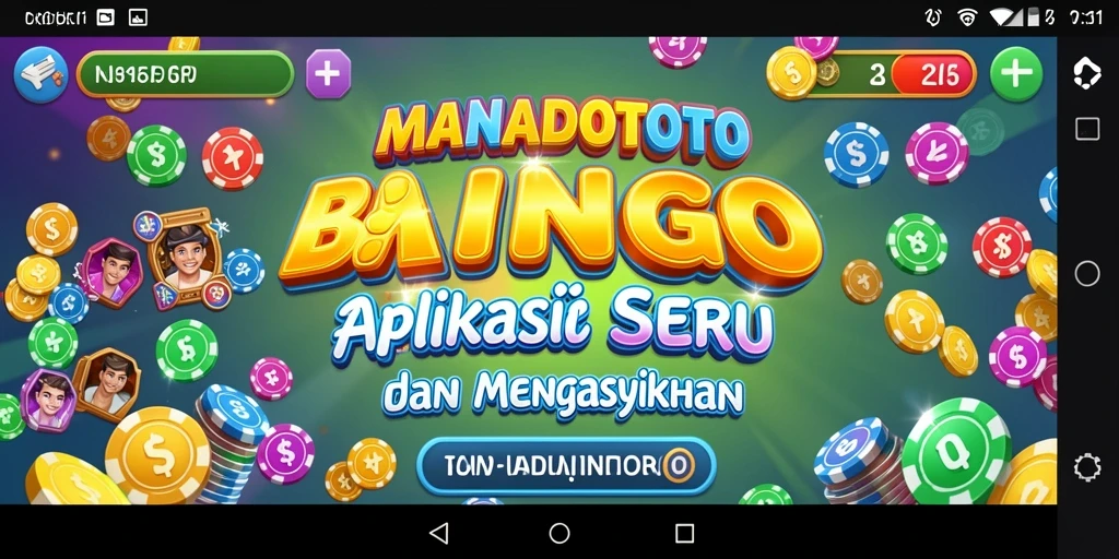 Tampilan menarik dari gameplay Bingo di MANADOTOTO.