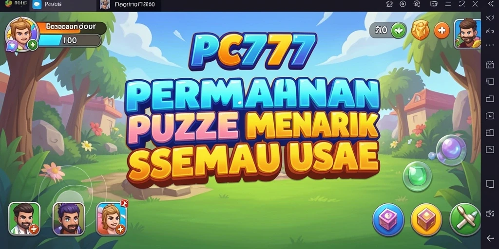 Tangkapan layar PC777 menunjukkan momen seru saat memecahkan teka-teki.