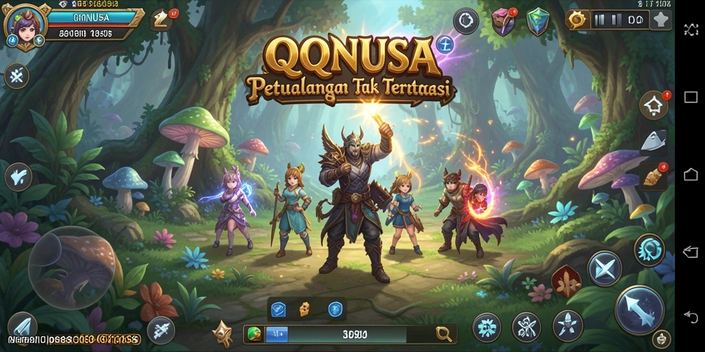 Tampilan gameplay RPG yang seru dan menegangkan dari QQNUSA.