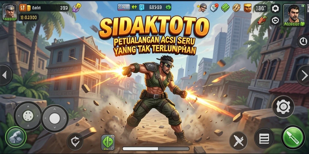 Tampilan menegangkan gameplay di SIDAKTOTO dengan aksi seru.
